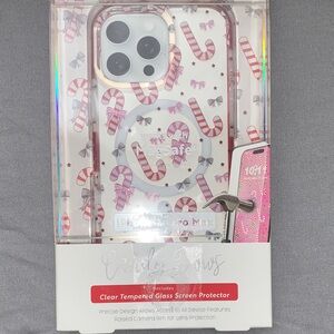 🆕-Candy Canes iPhone 16 Pro Max Case - Candy Bows